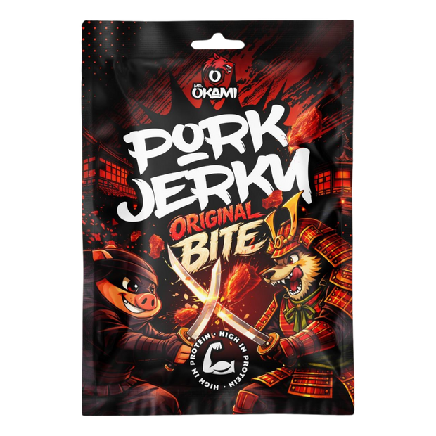MR.OKAMI Pork Jerky Original Bite